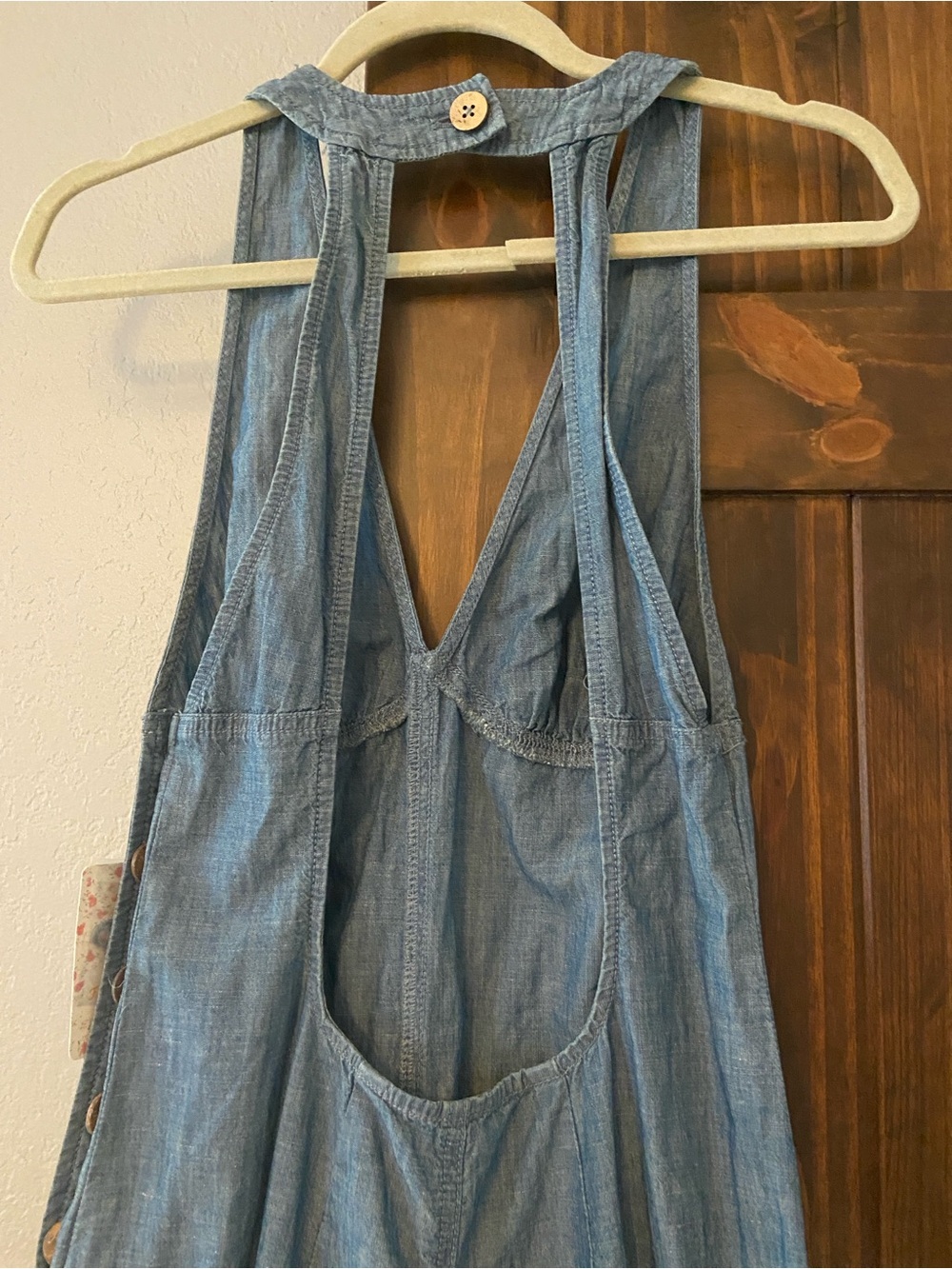 Free People Blue Halter Dress
